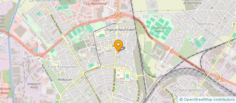 localisation de l'entreprise SCI CHATRAN  REIMS