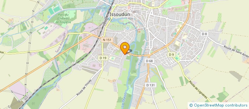 localisation de l'entreprise SCI CHATRE à ISSOUDUN