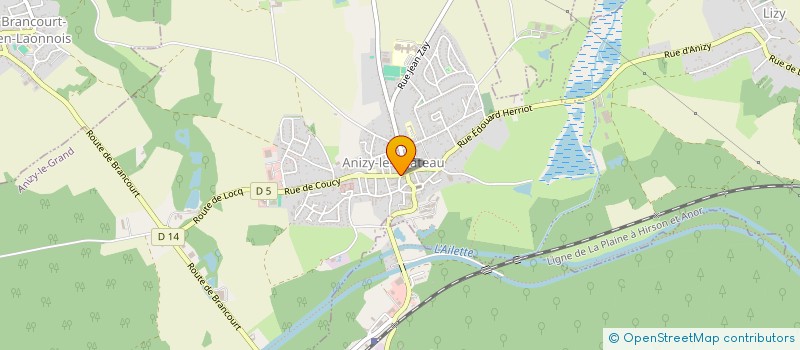 localisation de l'entreprise SCI CHATRIEUX à ANIZY-LE-GRAND