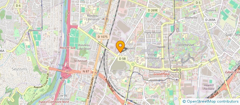 localisation de l'entreprise SCI CHATRIS à GRENOBLE