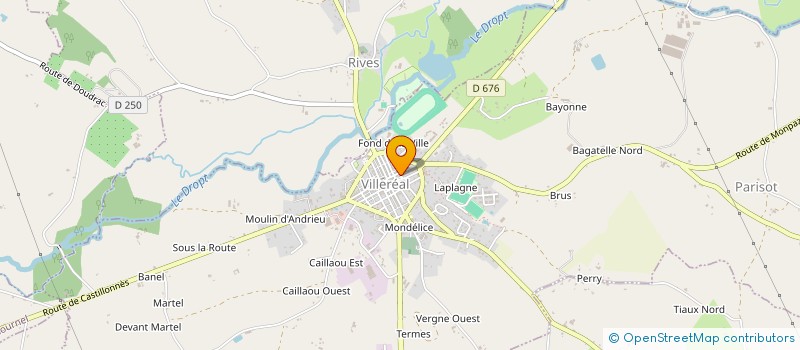 localisation de l'entreprise SCI CHATS ACCEPTES  VILLEREAL