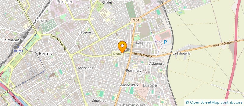 localisation de l'entreprise SCI CHATY  REIMS