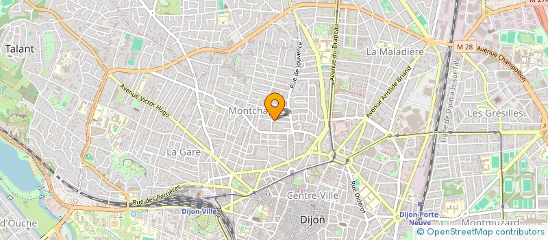 localisation de l'entreprise SCI CHATY à DIJON
