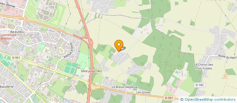localisation de l'entreprise SCI CHAU COLINET à MIGNALOUX-BEAUVOIR