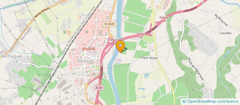 localisation de l'entreprise SCI CHAUBET MALAURE DE MONTAUBAN  MONTAUBAN