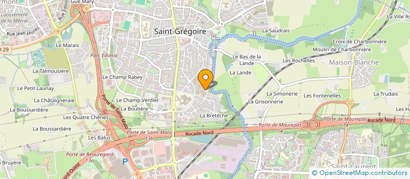 localisation de l'entreprise SCI CHAUBIH  SAINT-GREGOIRE