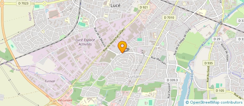 localisation de l'entreprise SCI CHAUBRY à LUISANT