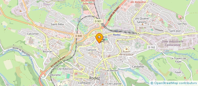 localisation de l'entreprise SCI CHAUCHARD MOUSSAILLON  RODEZ