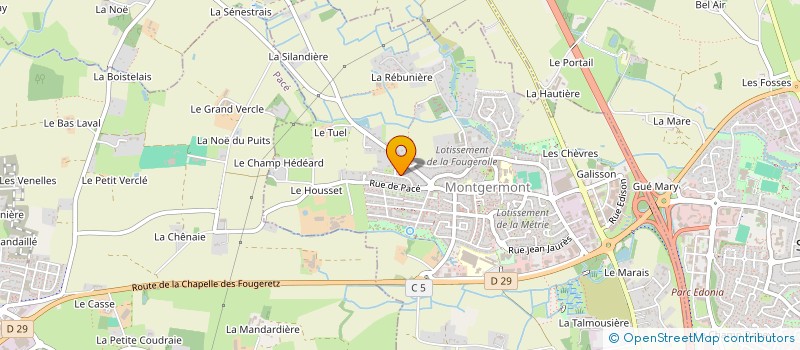 localisation de l'entreprise SCI CHAUCHIX  MONTGERMONT