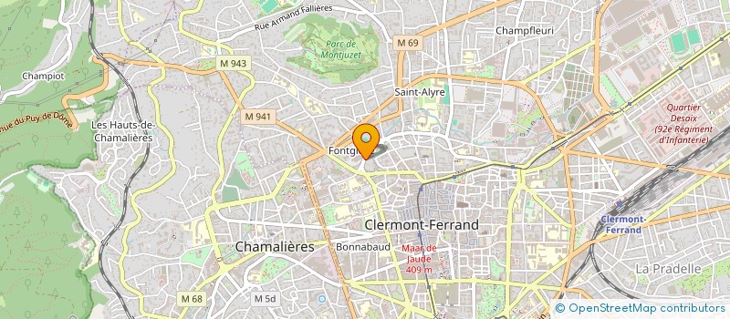 localisation de l'entreprise SCI CHAUCY  CLERMONT-FERRAND