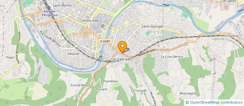 localisation de l'entreprise SCI CHAUDAT à PERIGUEUX