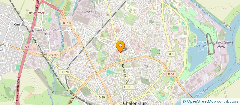 localisation de l'entreprise SCI CHAUDAT à CHALON-SUR-SAONE