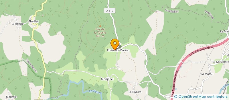 localisation de l'entreprise SCI CHAUDEMAISON  SOUDEILLES