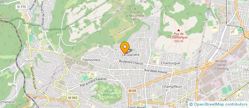 localisation de l'entreprise SCI CHAUDER & CO  CLERMONT-FERRAND