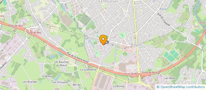 localisation de l'entreprise SCI CHAUDESGIB  REZE