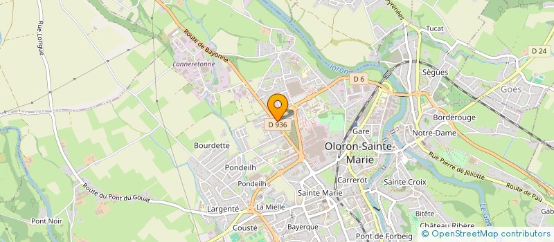 localisation de l'entreprise SCI CHAUDRON 64  OLORON-SAINTE-MARIE