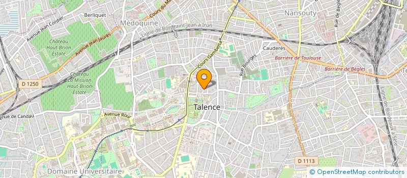 localisation de l'entreprise SCI CHAUDRON  TALENCE