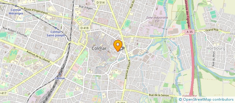 localisation de l'entreprise SCI CHAUFFOUR  COLMAR