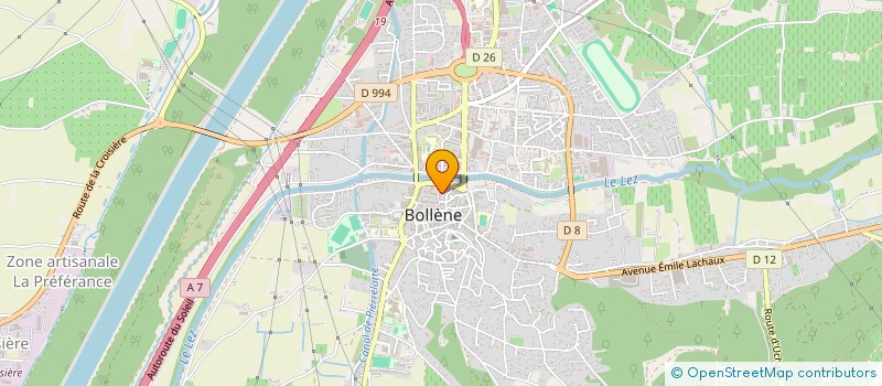 localisation de l'entreprise SCI CHAUMA  BOLLENE