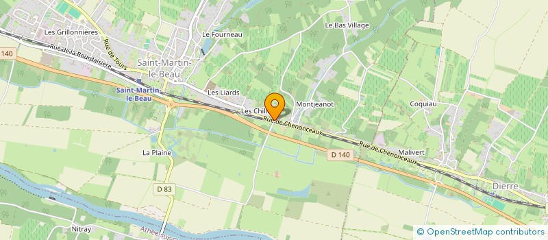 localisation de l'entreprise SCI CHAUMAUDIERE  SAINT-MARTIN-LE-BEAU