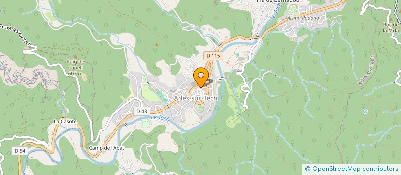 localisation de l'entreprise SCI CHAUMET 2012  ARLES-SUR-TECH