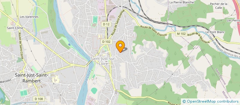 localisation de l'entreprise SCI CHAUMETTEONTHEROCK  SAINT-JUST-SAINT-RAMBERT