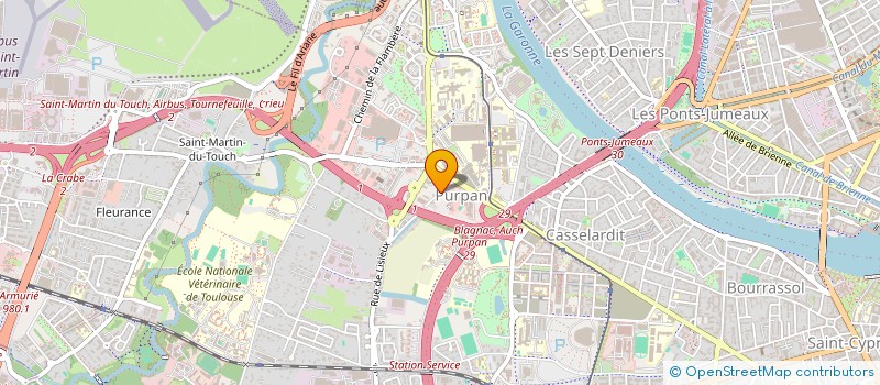 localisation de l'entreprise SCI CHAUMIERE LACOURT à TOULOUSE