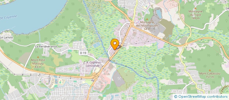 localisation de l'entreprise SCI CHAUMIGUYA  CAYENNE