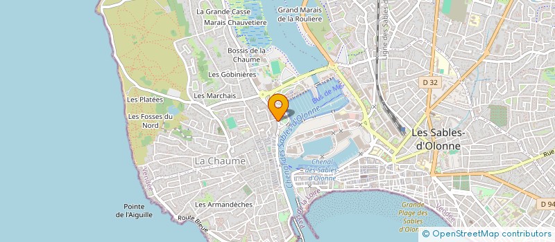 localisation de l'entreprise SCI CHAUMOISE à LES SABLES D'OLONNE