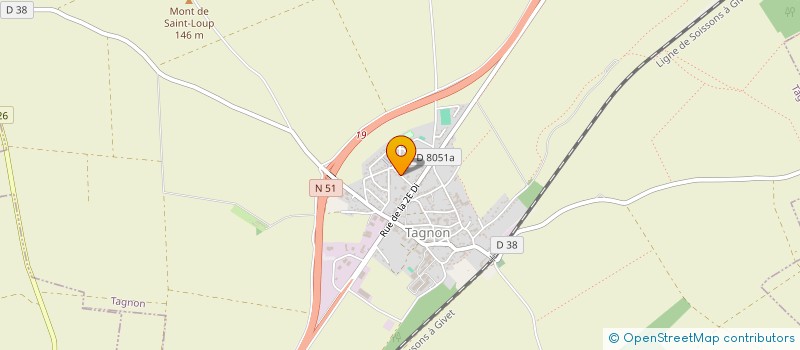 localisation de l'entreprise SCI CHAUMONTAGNE  RETHEL