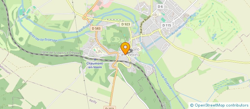 localisation de l'entreprise SCI CHAUMONTOISE  CHAUMONT-EN-VEXIN