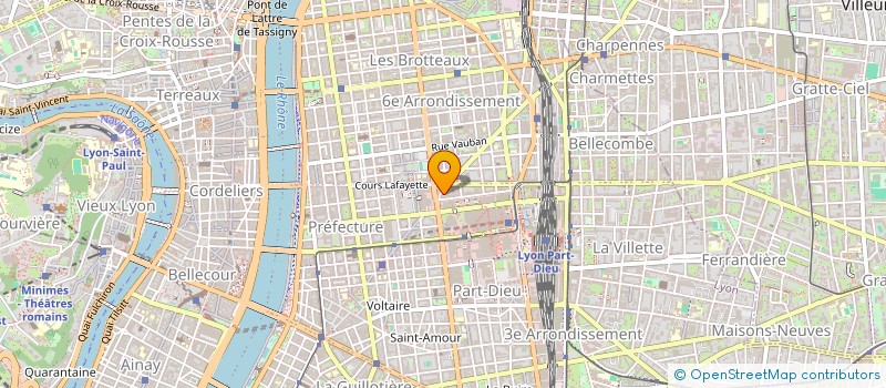 localisation de l'entreprise SCI CHAUNEY  LYON 3EME