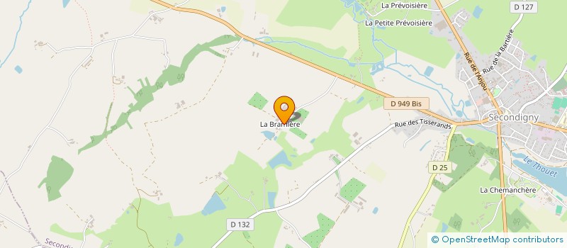 localisation de l'entreprise SCI CHAUPIN BERNARD  SECONDIGNY