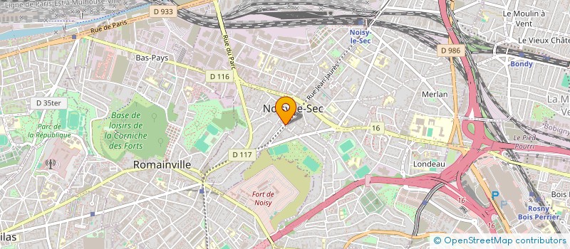 localisation de l'entreprise SCI CHAURAND BEAUCHATAUD à NOISY-LE-SEC