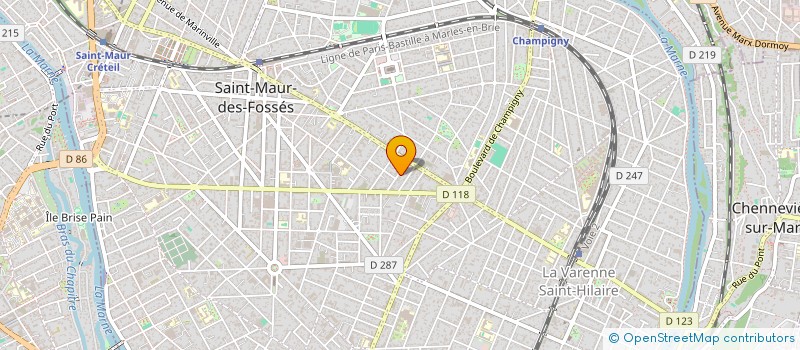 localisation de l'entreprise SCI CHAURE à SAINT-MAUR-DES-FOSSES