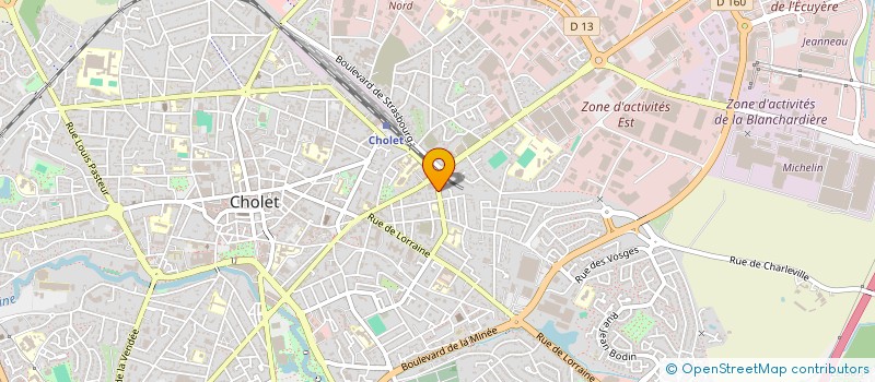 localisation de l'entreprise SCI CHAUREST à CHOLET
