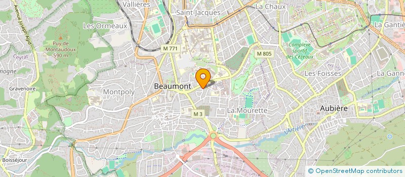 localisation de l'entreprise SCI CHAURIAT RUE DE LA TREILLE  BEAUMONT