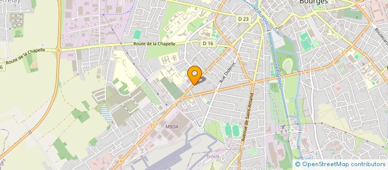 localisation de l'entreprise SCI CHAUSSEE DE CESAR  BOURGES