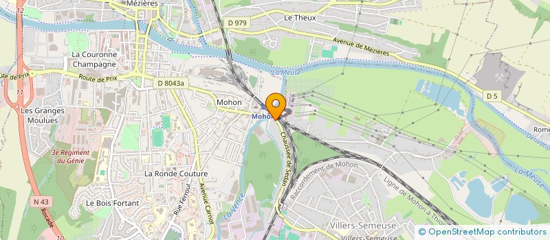 localisation de l'entreprise SCI CHAUSSEE DE SEDAN-3 à CHARLEVILLE-MEZIERES