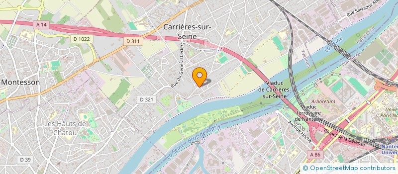 localisation de l'entreprise SCI CHAUSSON COUTELLIER  CARRIERES-SUR-SEINE