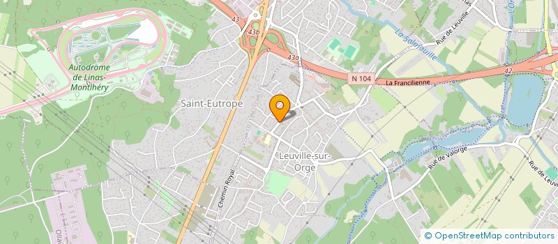 localisation de l'entreprise SCI CHAUVE BUSINESS  LEUVILLE-SUR-ORGE