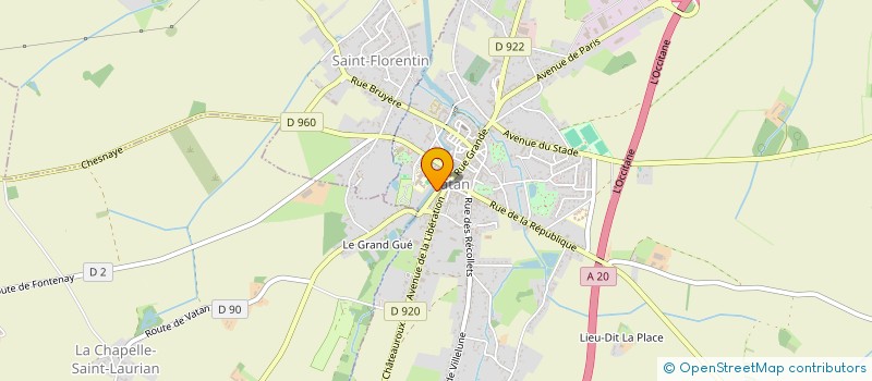 localisation de l'entreprise SCI CHAUVEAU à VATAN