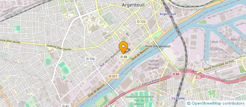 localisation de l'entreprise SCI CHAUVEAU à ARGENTEUIL
