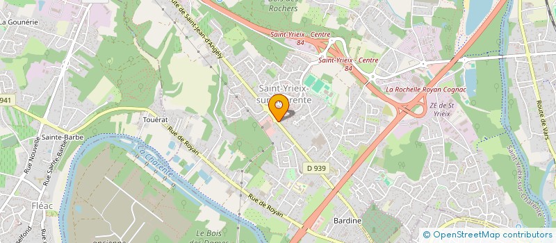 localisation de l'entreprise SCI CHAUVEAU - LERONARD à SAINT-YRIEIX-SUR-CHARENTE