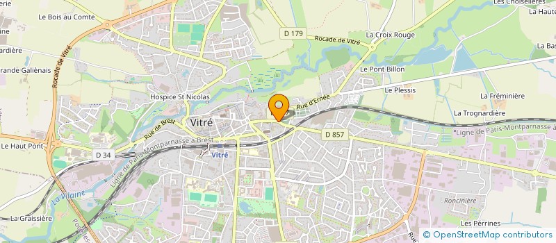 localisation de l'entreprise SCI CHAUVEL  VITRE