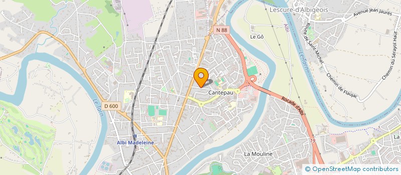 localisation de l'entreprise SCI CHAUVER à ALBI