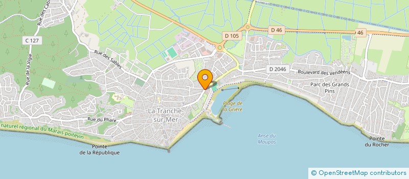 localisation de l'entreprise SCI CHAUVET à LA TRANCHE-SUR-MER