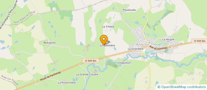 localisation de l'entreprise SCI CHAUVET ARTIS  AZAY-SUR-THOUET