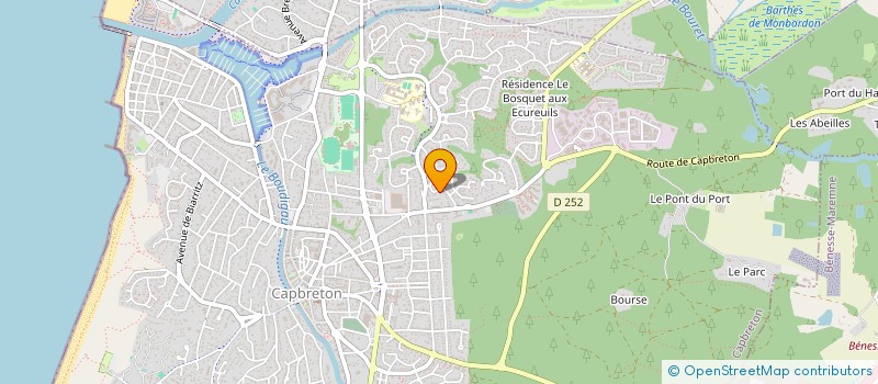localisation de l'entreprise SCI CHAUVILLE à CAPBRETON