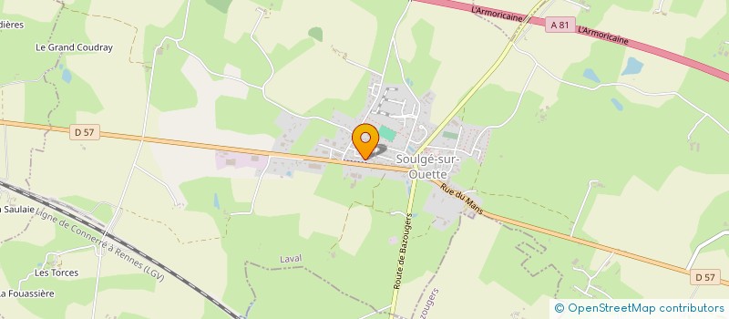 localisation de l'entreprise SCI CHAUVIN  SOULGE-SUR-OUETTE